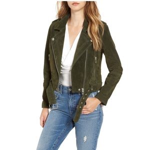 BLANK NYC Morning Suede Moto Jacket